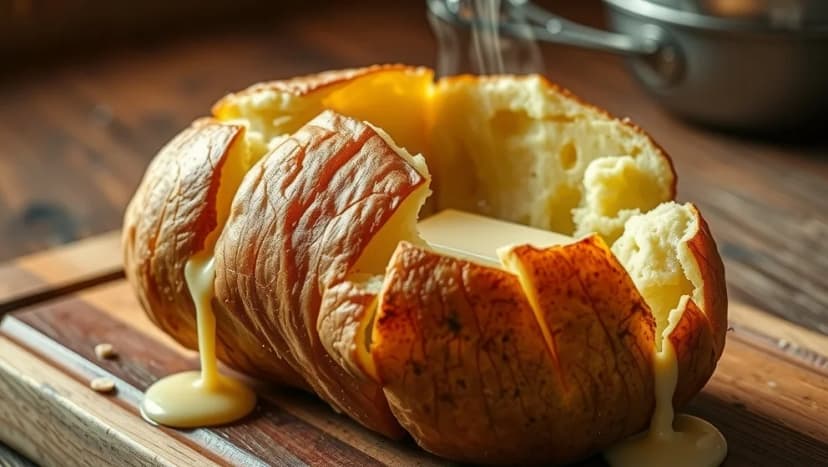 Bakad potatis i ugn på 20 minuter